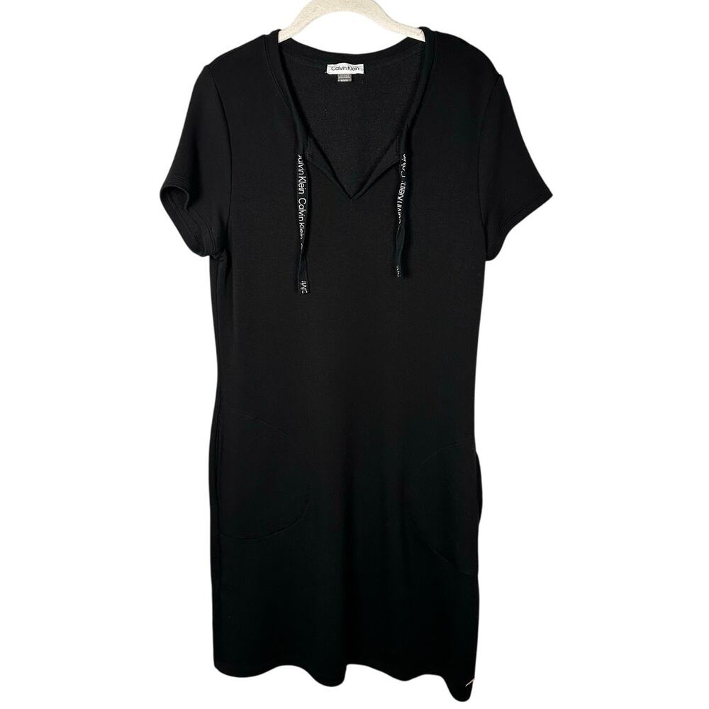 Calvin Klein Black Pullover Mini Dress Women's Medium